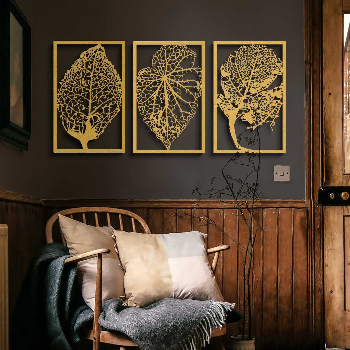 Autumn Metal Wall Art, Set of 3 Pieces