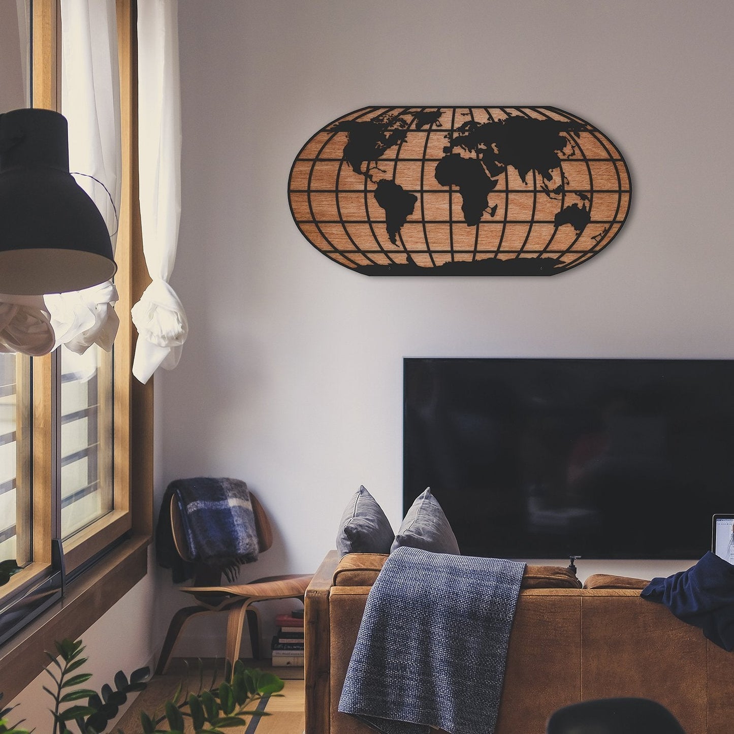 Geoit Metal World Map Wall Art
