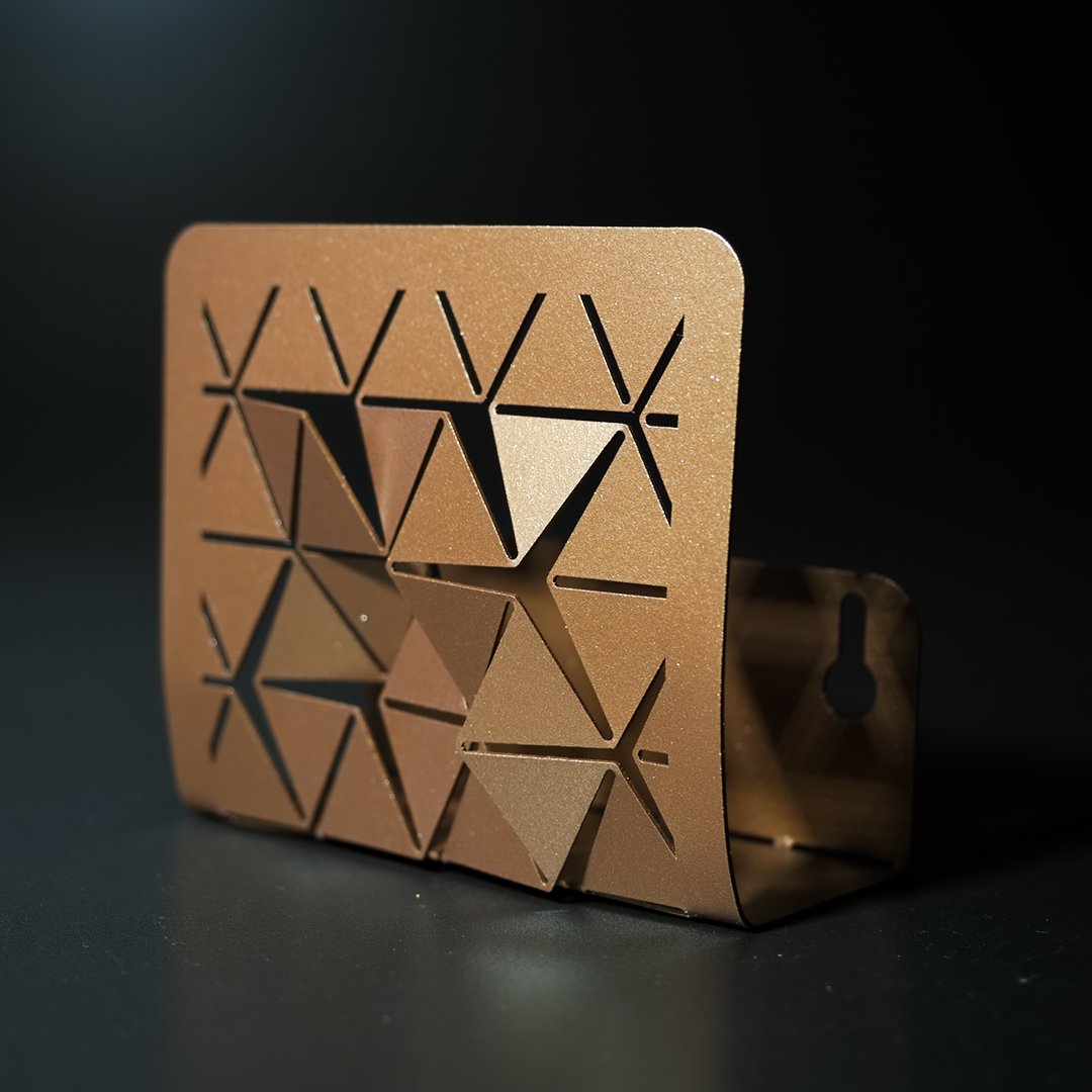 Luminous Square Metal Tealight Holder