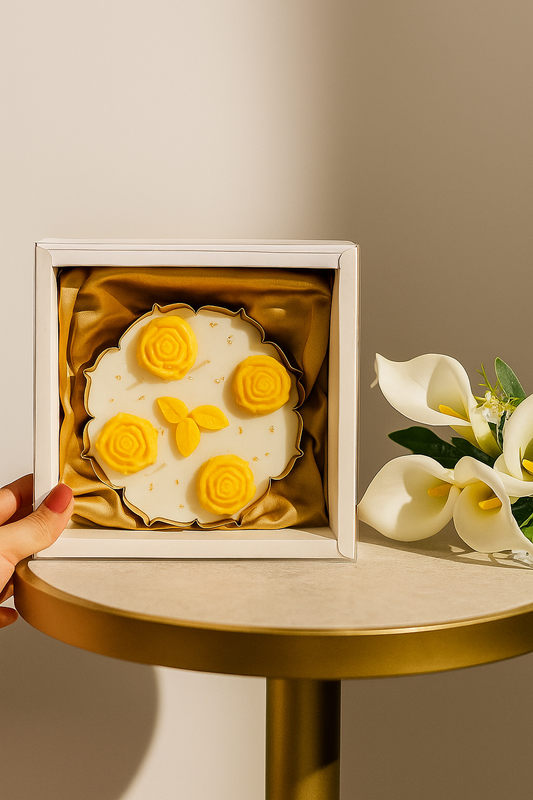 Golden Rose Urli Hamper - Luxury Diwali Candle Gift Box