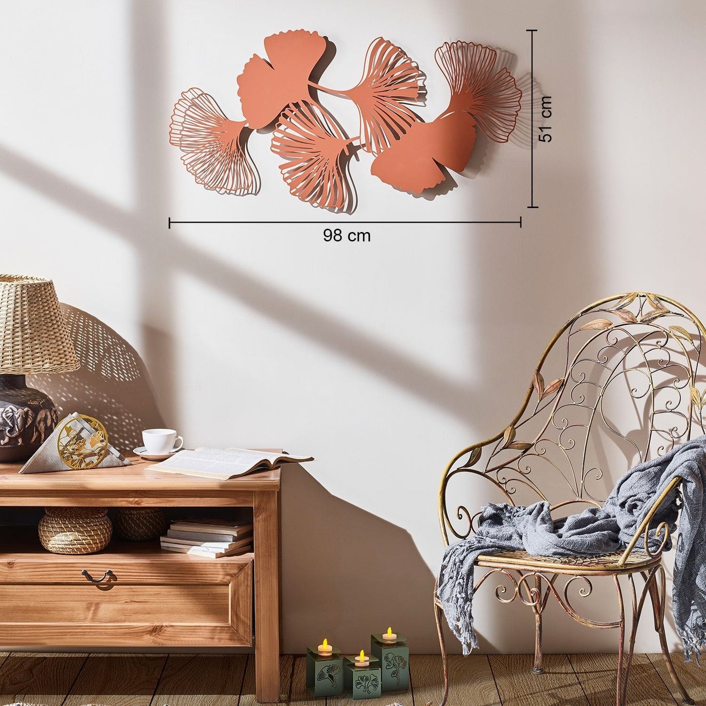 Ginkgo Metal Wall Art