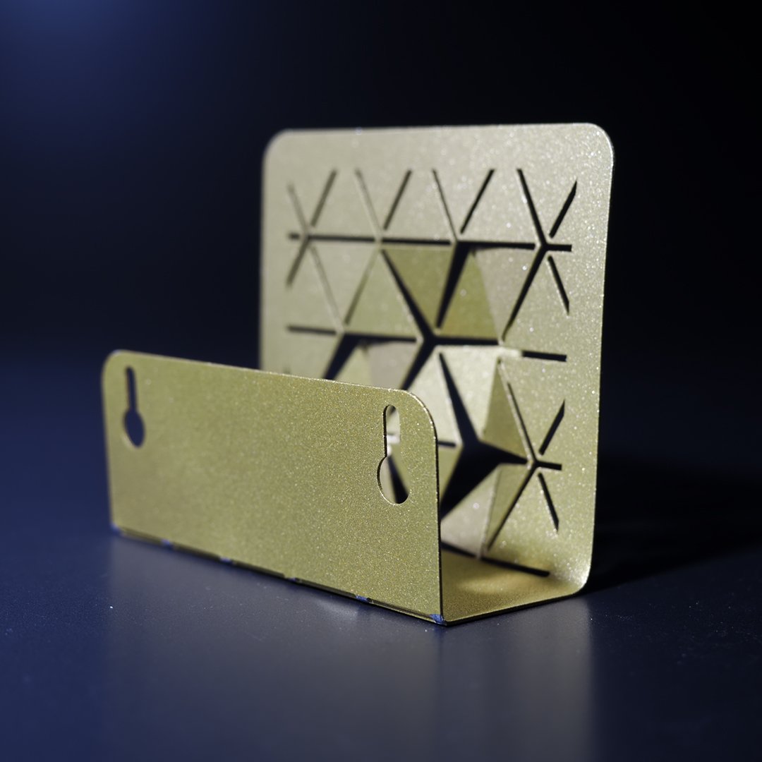 Luminous Square Metal Tealight Holder