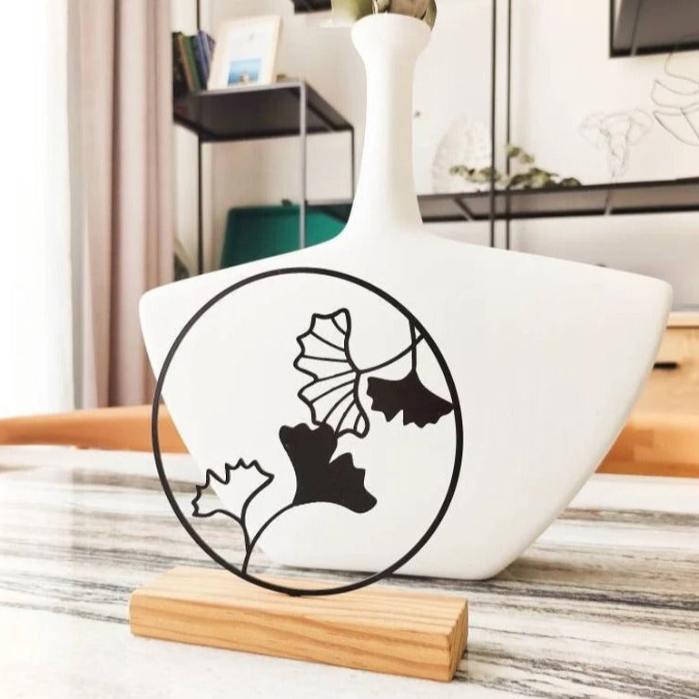 Ginkgo Flowers Shelf Decor