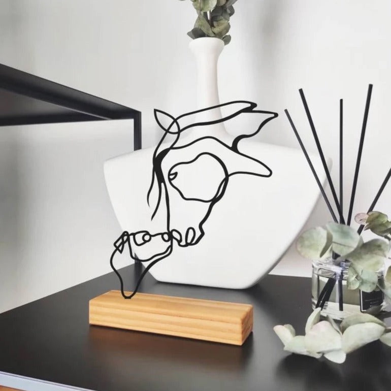 Horse and Dog Shelf Decor