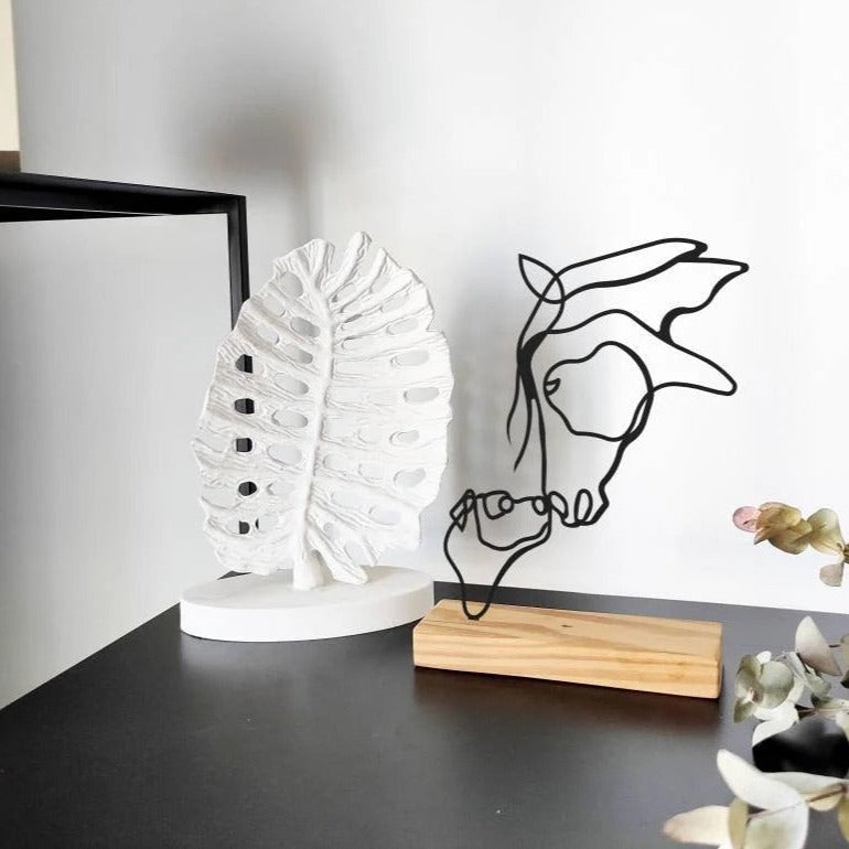Horse and Dog Shelf Decor