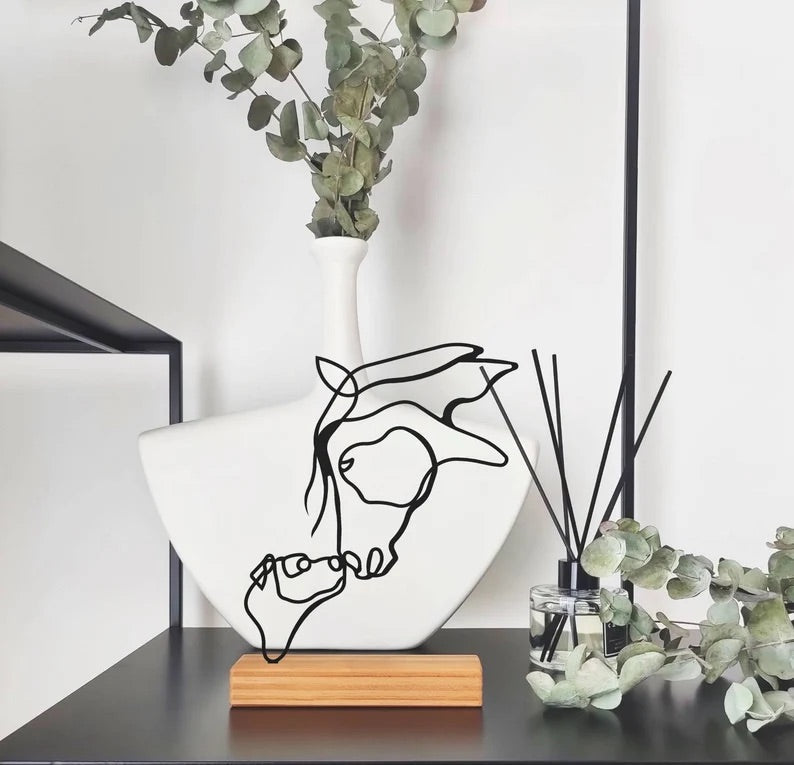 Horse and Dog Shelf Decor