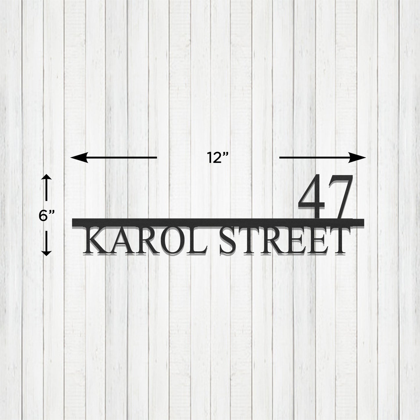 Custom Metal Address Signage
