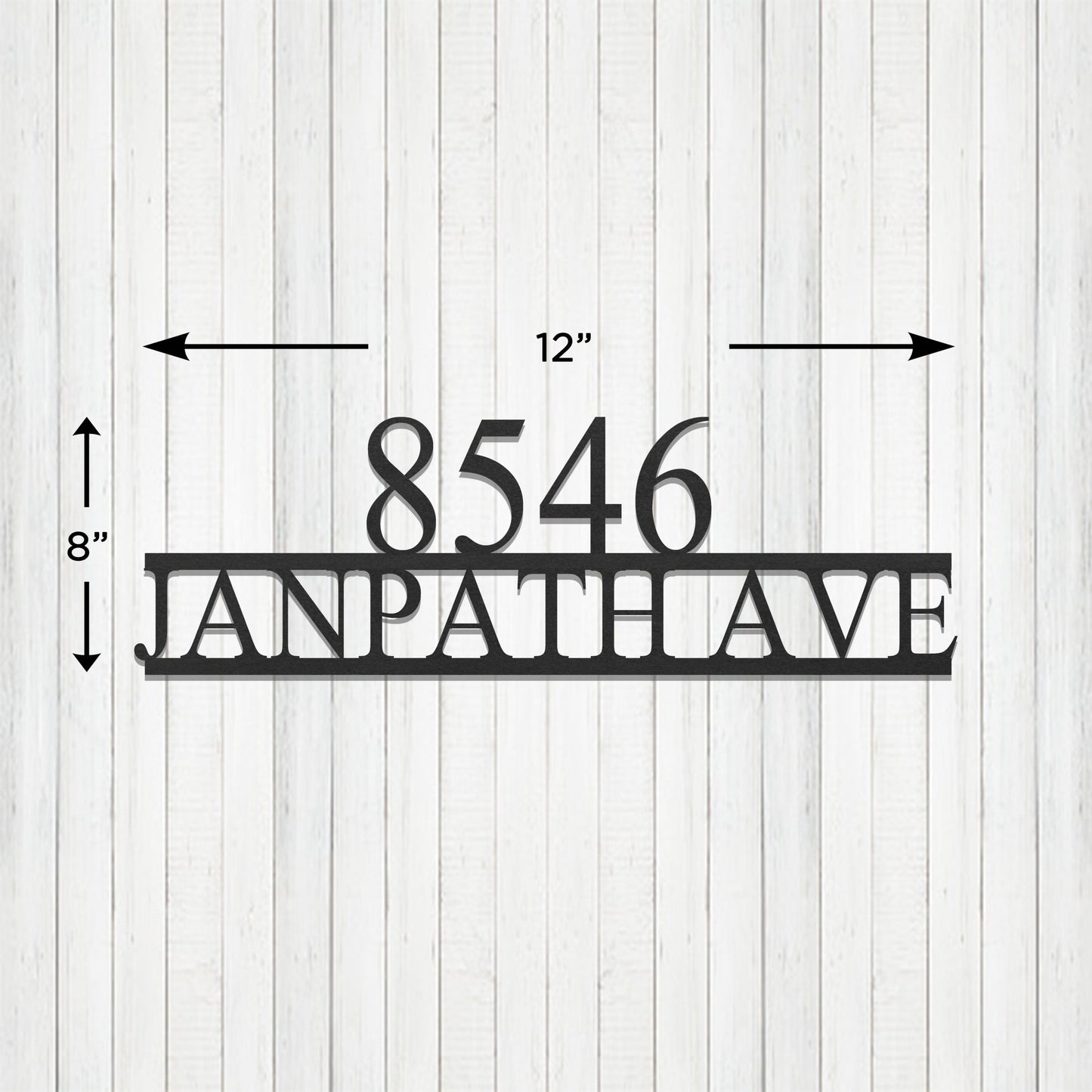 Metal Address Sign