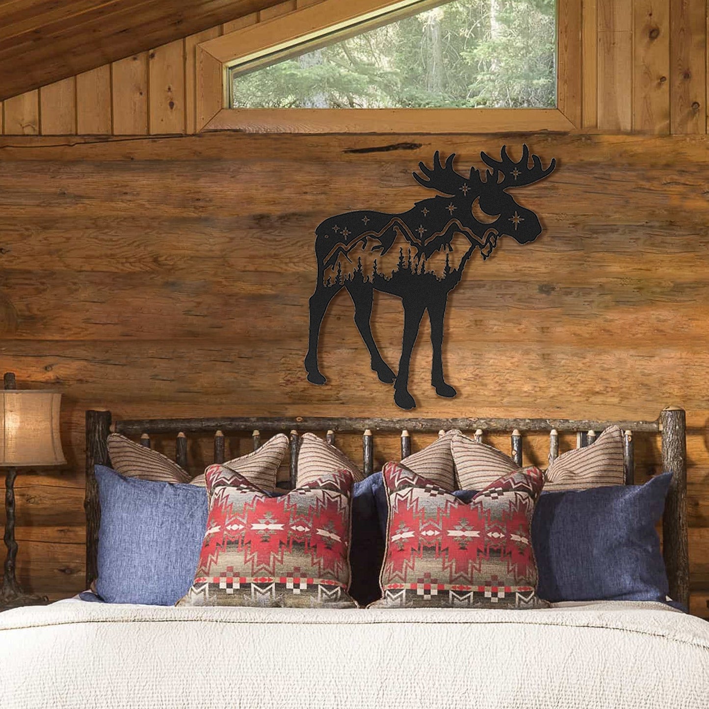 Landscape Moose Metal Wall Art