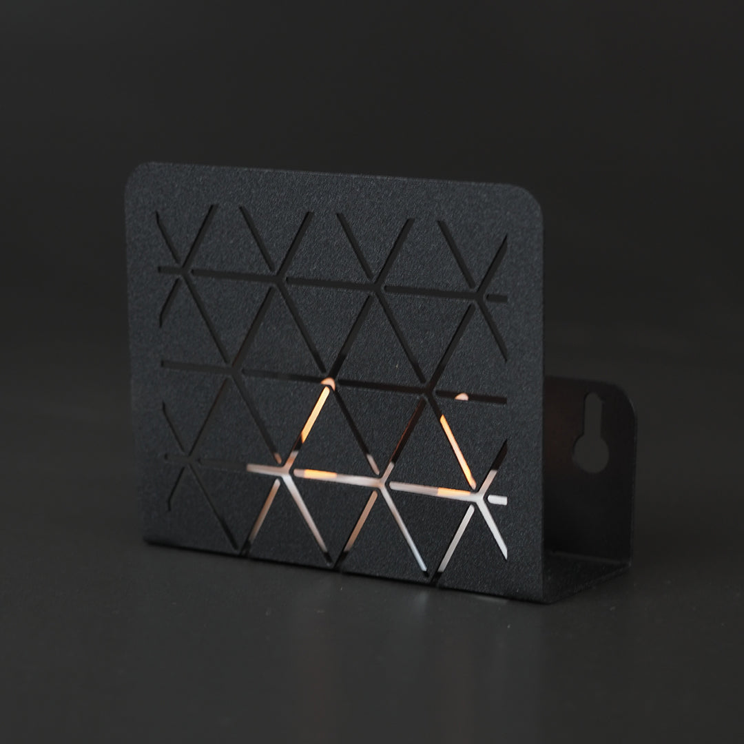 Luminous Square Metal Tealight Holder