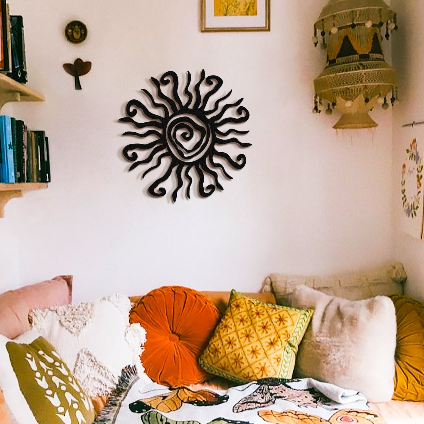 Whacky Sun Metal Wall Art