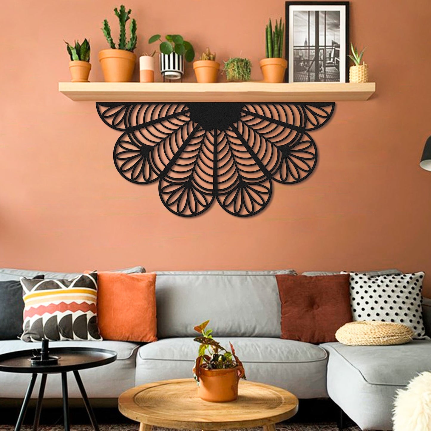 Bohemian Mandala Metal Wall Art