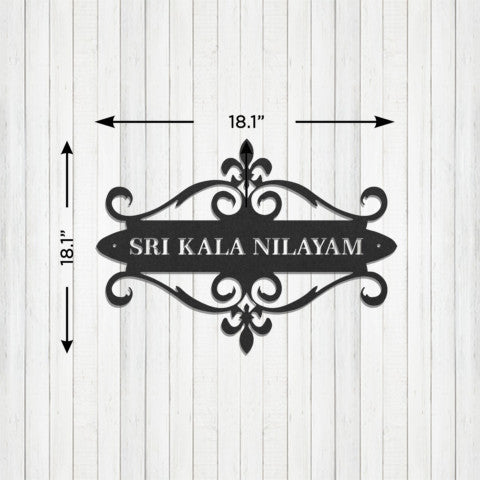 Custom Family Name Metal Sign