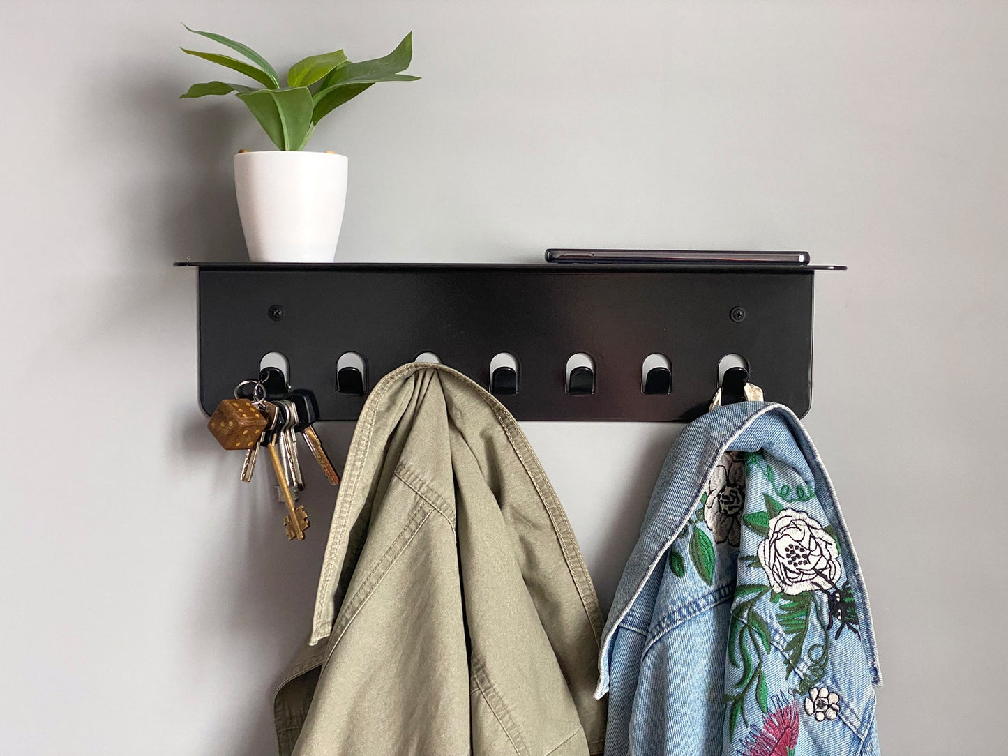 Wall key holder, Entryway Organizer