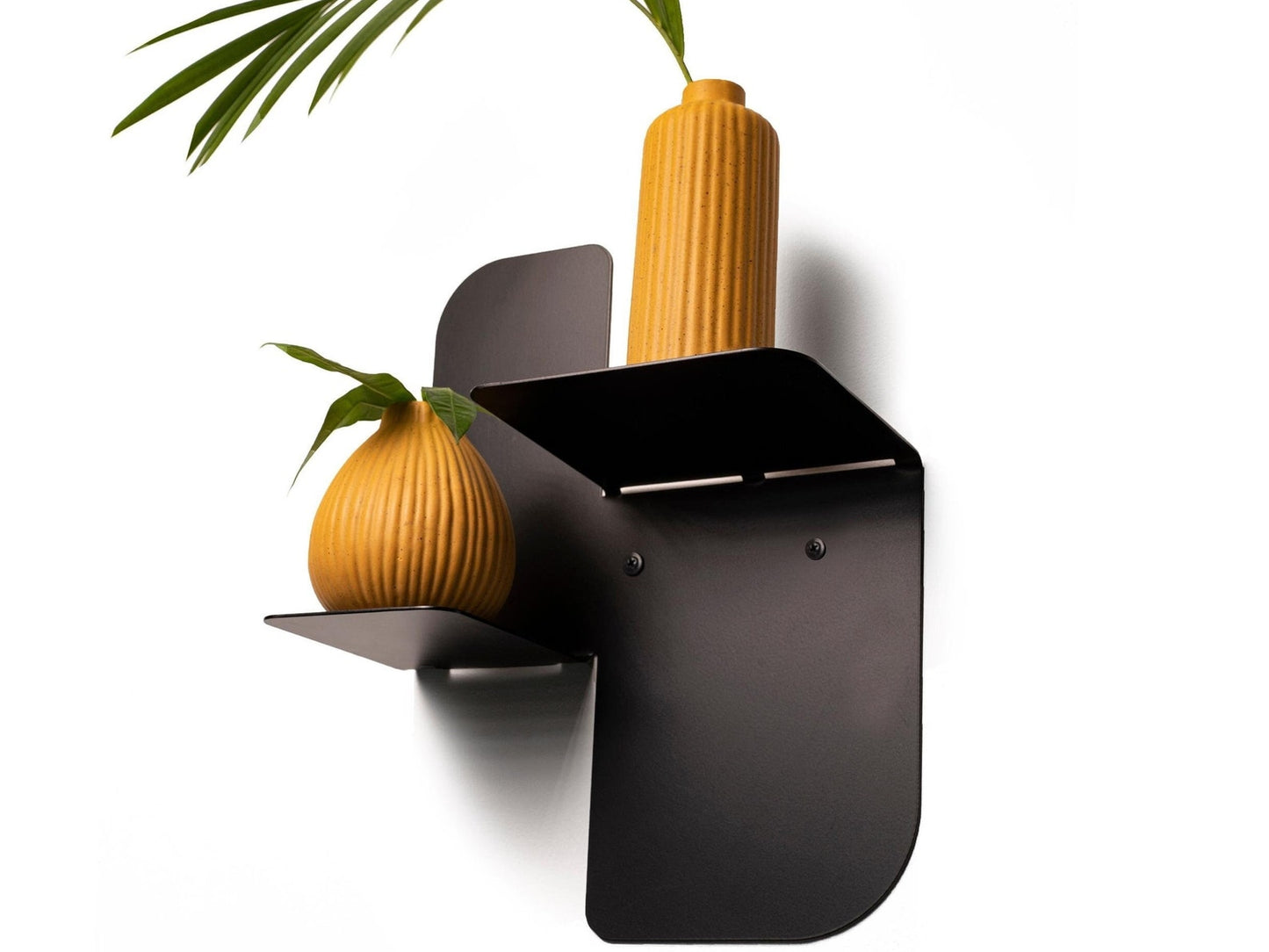 Floating wall shelf small metal