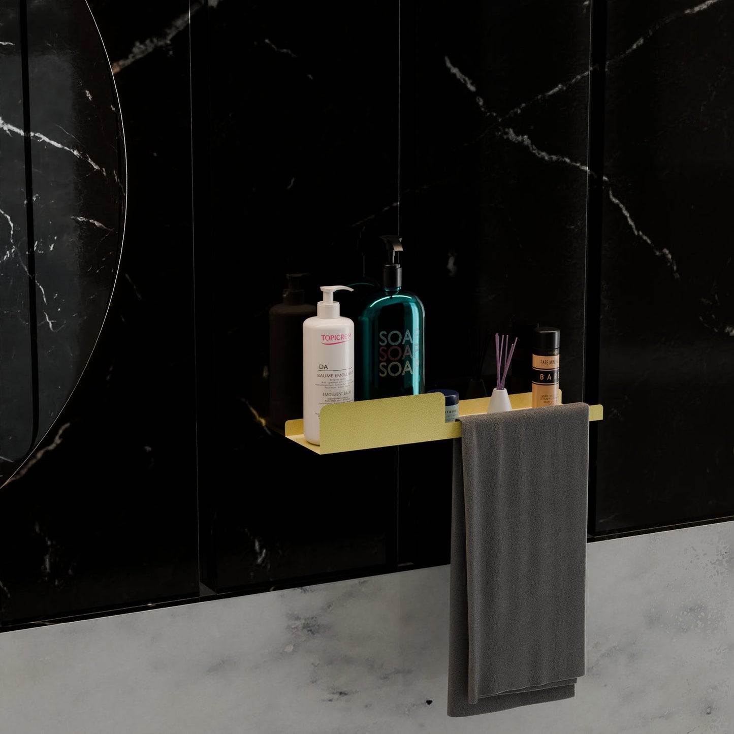 Modern Bathroom Metal Storage Shelf