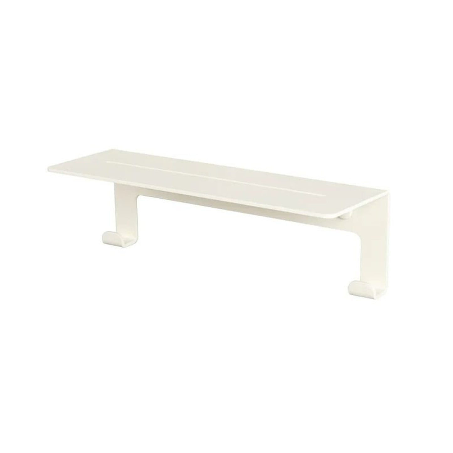 Beige Bathroom Foating Shelf with Hooks