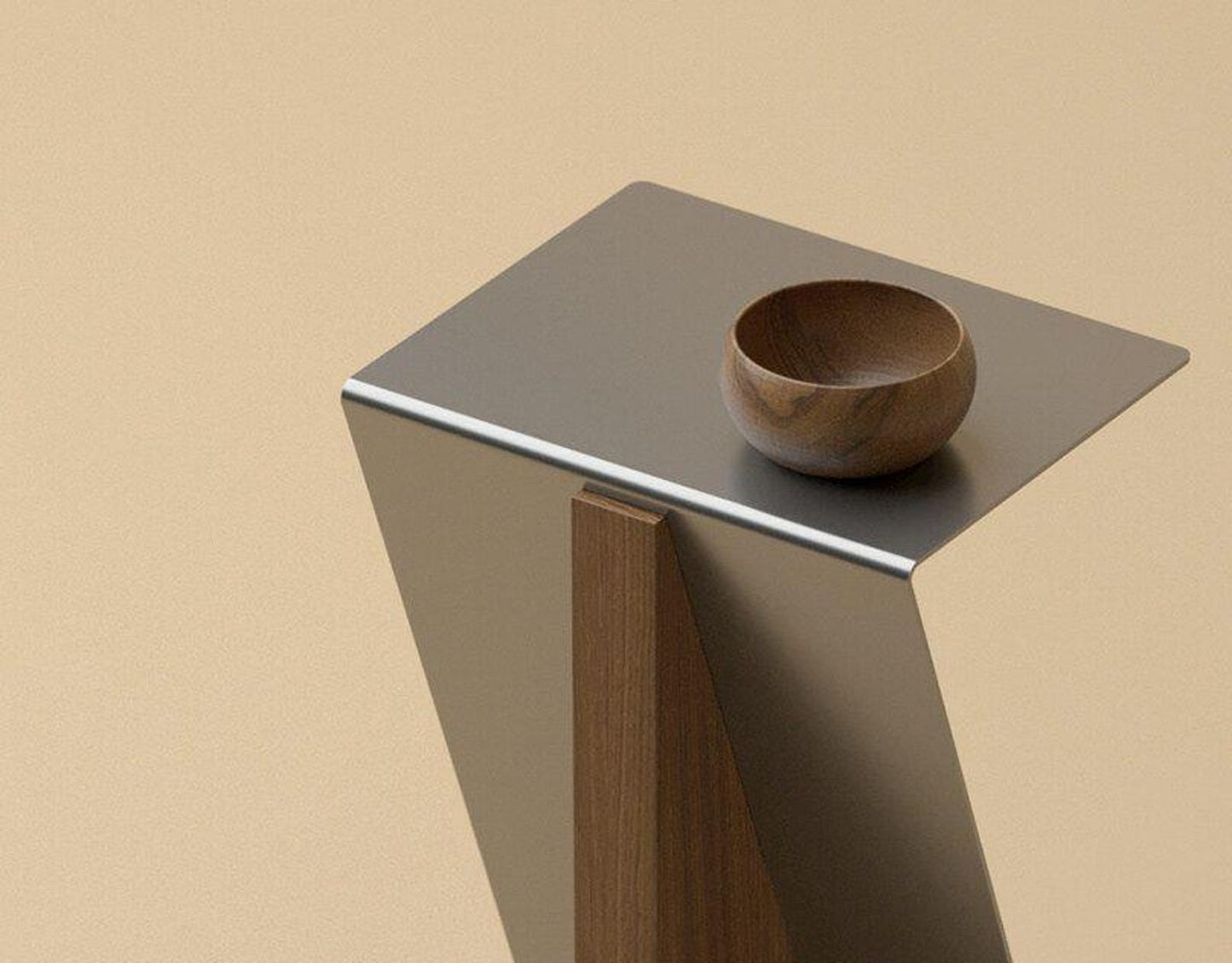 WoodForge Metal Coffee Stand