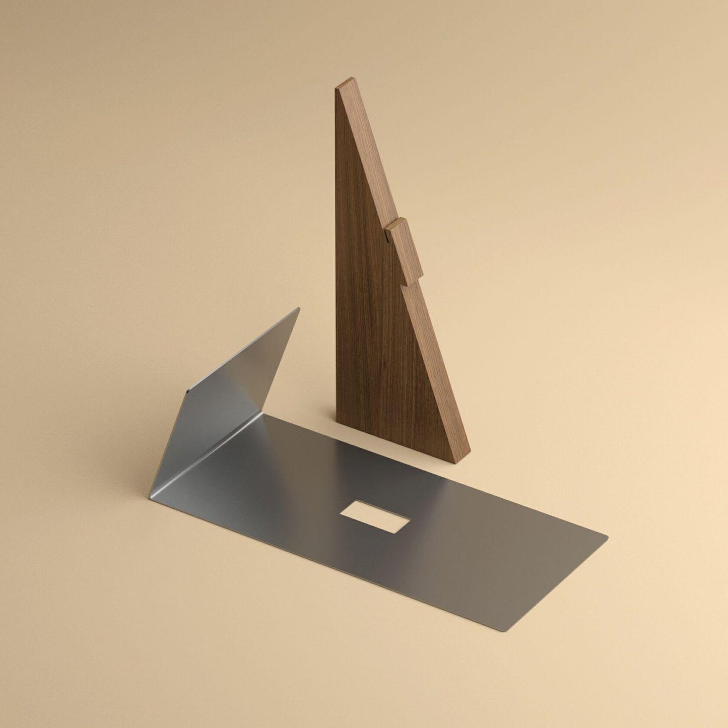 WoodForge Metal Coffee Stand