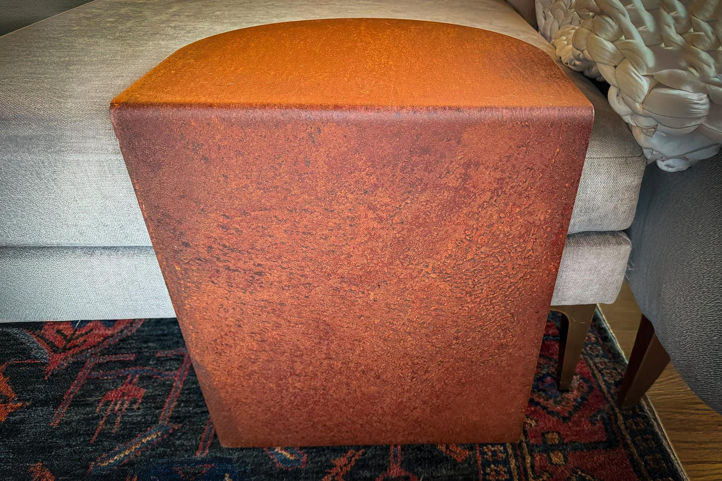 RustEdge - Metal Side Table