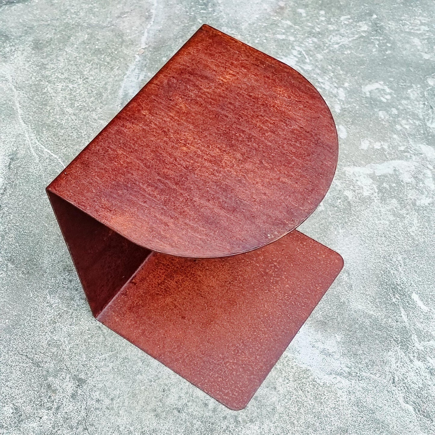 RustEdge - Metal Side Table