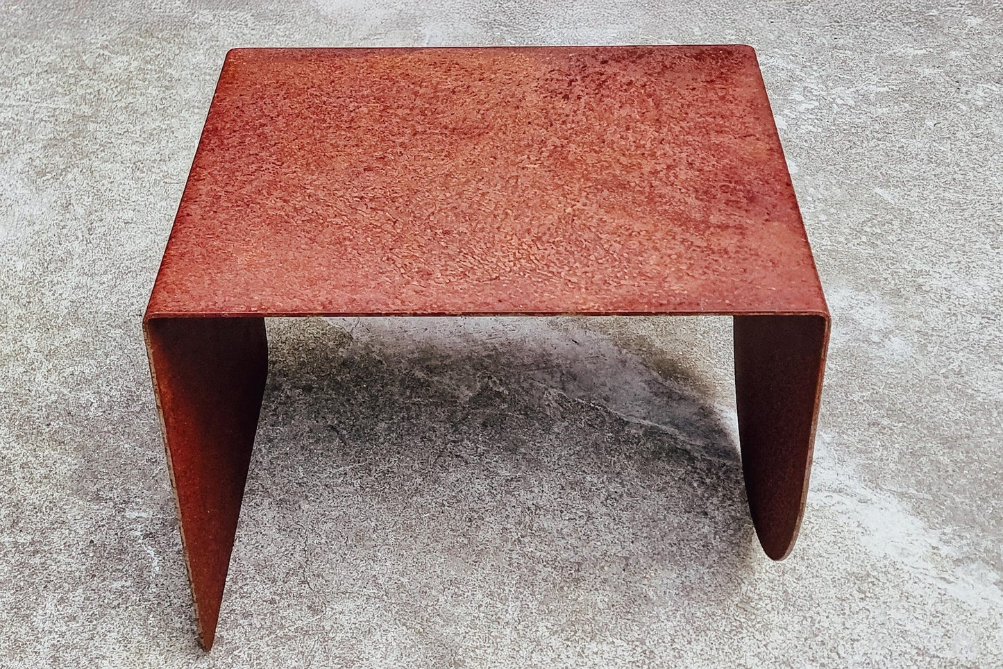 RustEdge - Metal Side Table