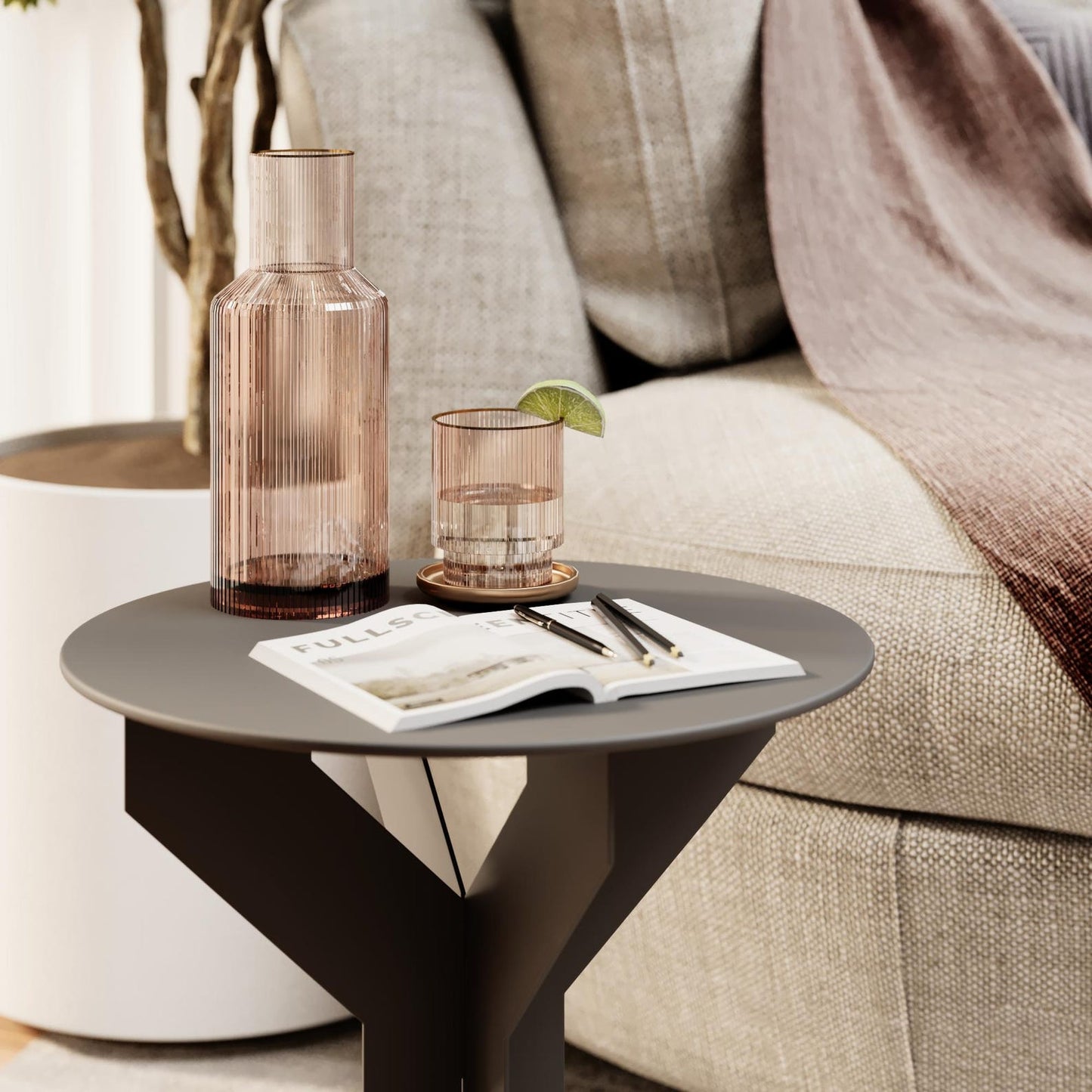 Round Metal Coffee Table
