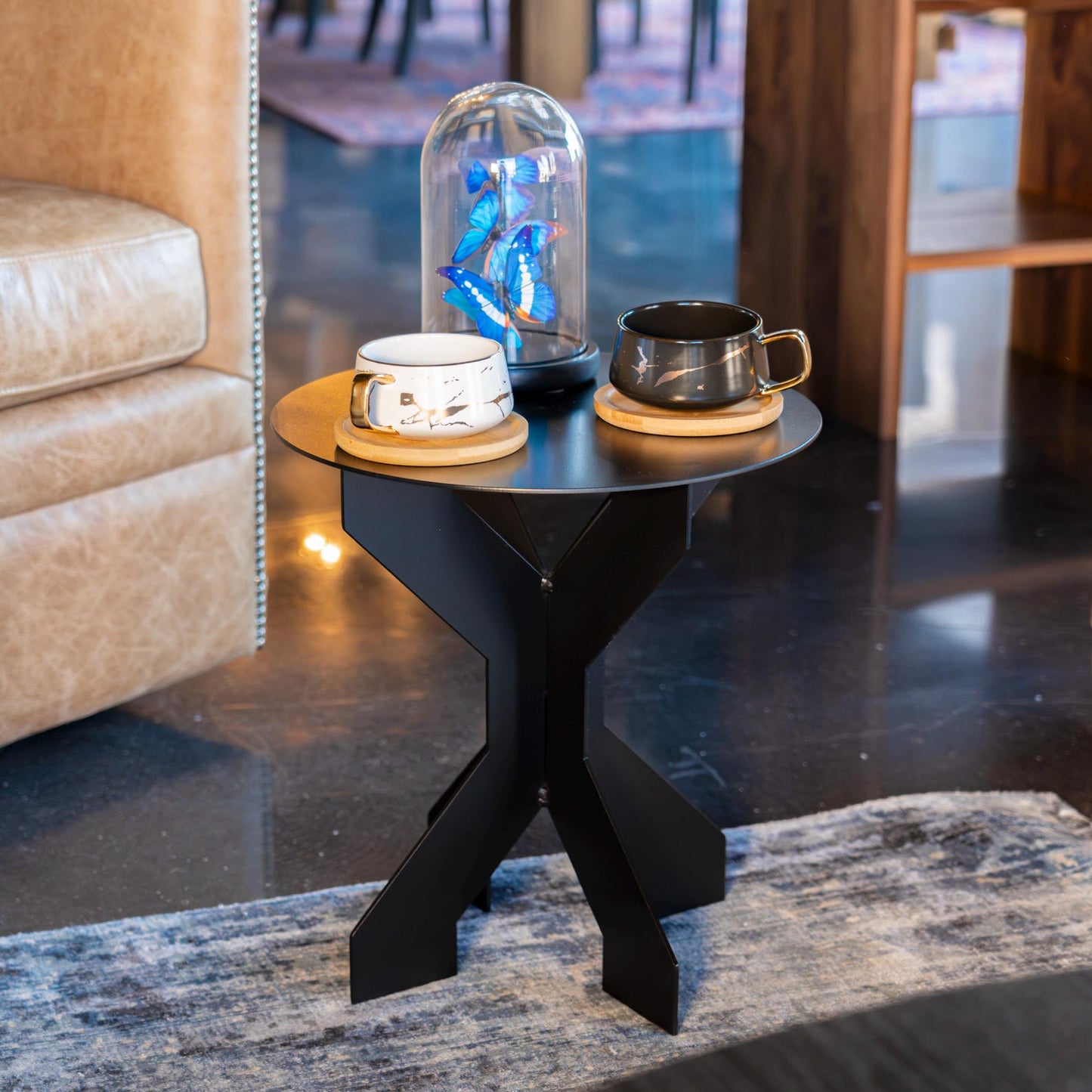 Round Metal Coffee Table