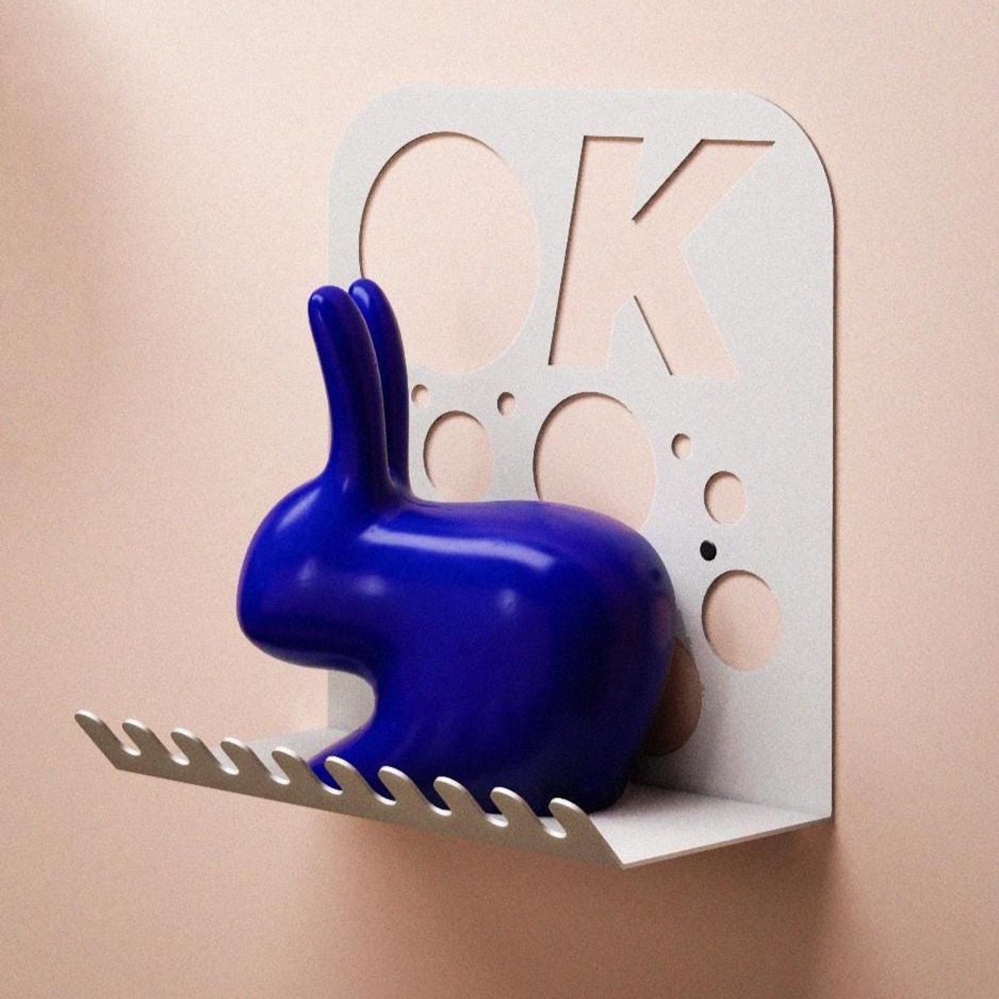 Wall Key Holder Floating Shelf Metal