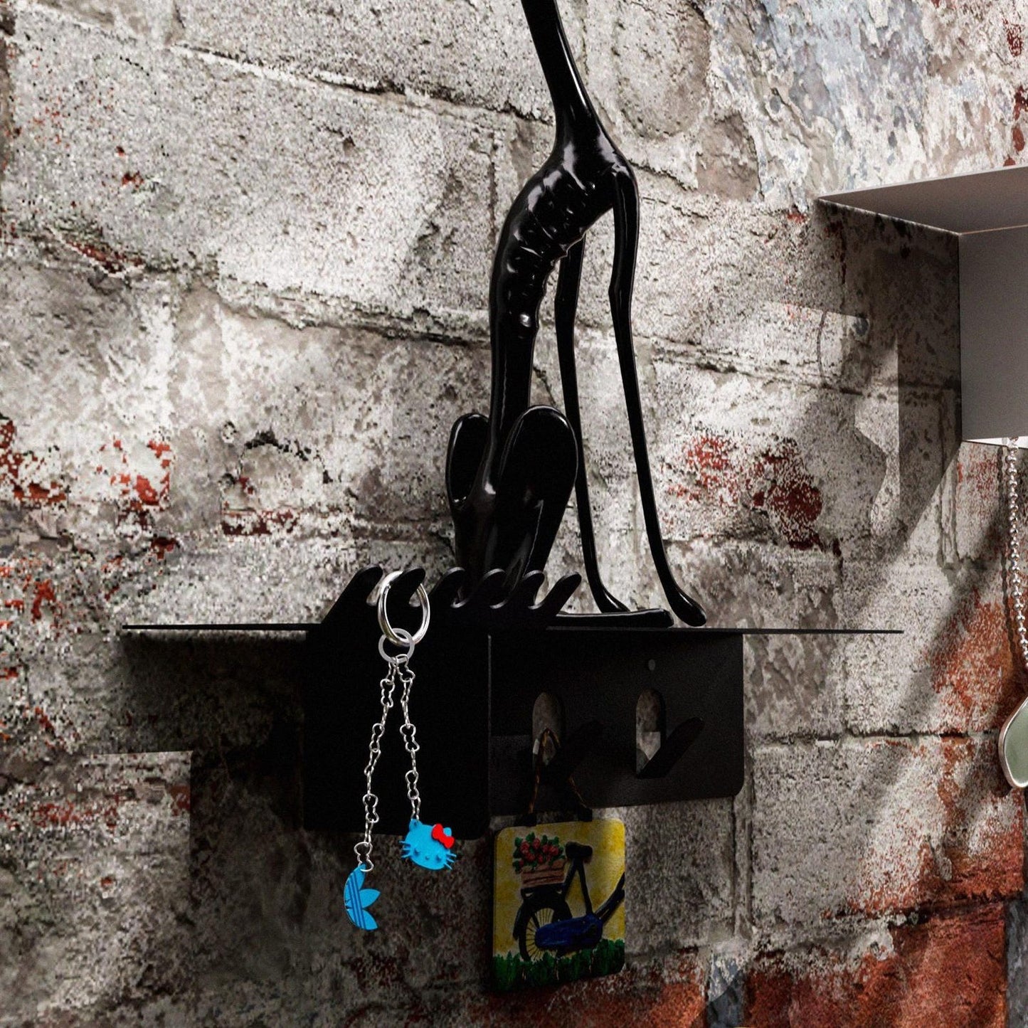 Metal Key Hook for Wall Entryway Organizer Floating Shelves Modern Wall