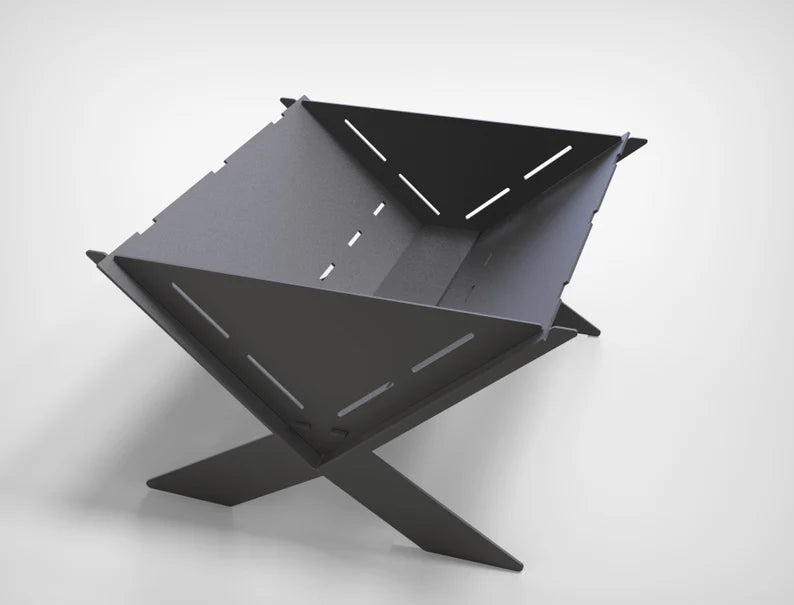 The Apex X Metal Fire Pit + BBQ Grill
