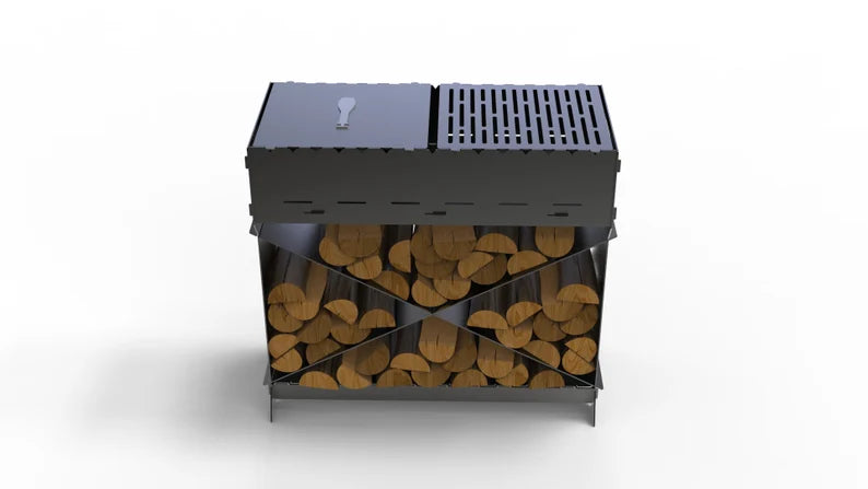 Brazier X V2 Metal Fire Pit + BBQ Grill