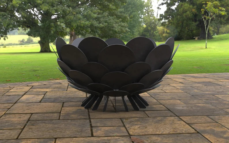 Round Scales Metal Fire Pit