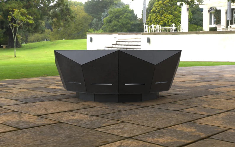 GeoGlow Metal Fire Bowl