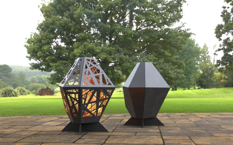 Radiant Duo Metal Fire Pit, Set of 2 Pieces