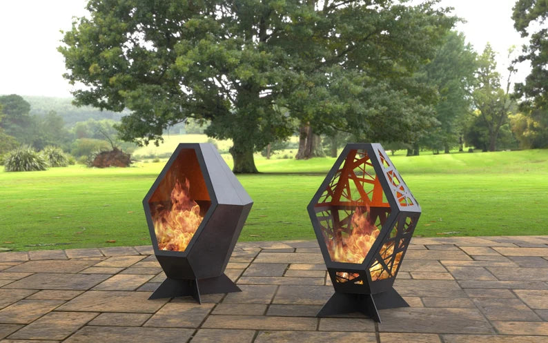 Radiant Duo Metal Fire Pit, Set of 2 Pieces