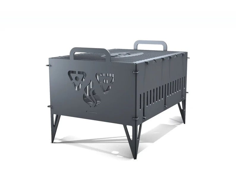 Mr. Grill Metal Fire Pit + BBQ Grill