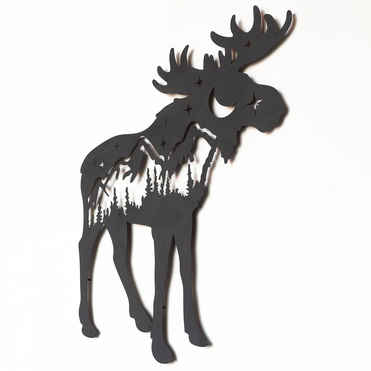 Landscape Moose Metal Wall Art