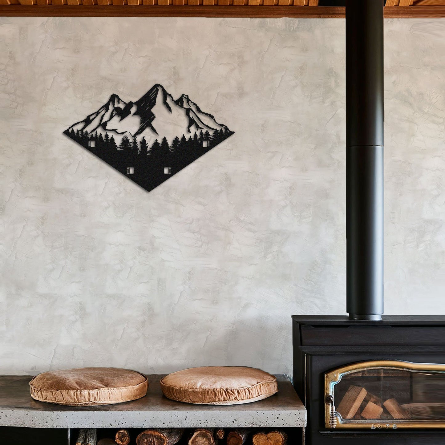 Mountain Metal Wall Hanger