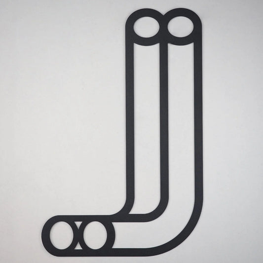 Jale Kulin - J Block Set of 2 Metal Wall Art - APH160