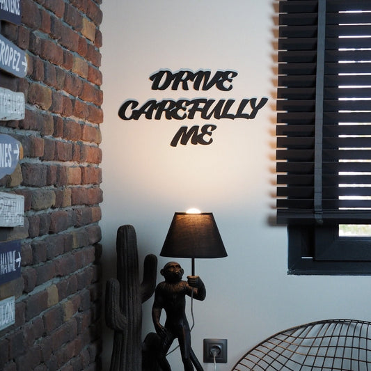 Yasemin Arpac - Drive Carefully Me Metal Wall Art, Set of 3 Pieces