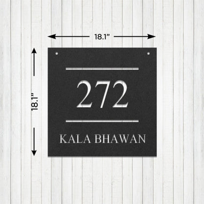 Personalized Metal Address Sign