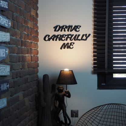 Yasemin Arpac - Drive Carefully Me Metal Wall Art, Set of 3 Pieces
