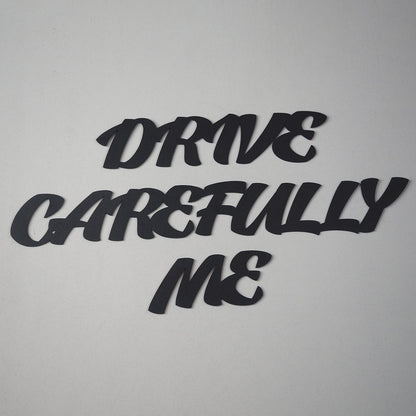 Yasemin Arpac - Drive Carefully Me Metal Wall Art, Set of 3 Pieces