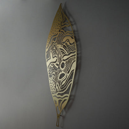 Esin Kalender Leaf Metal Wall Art