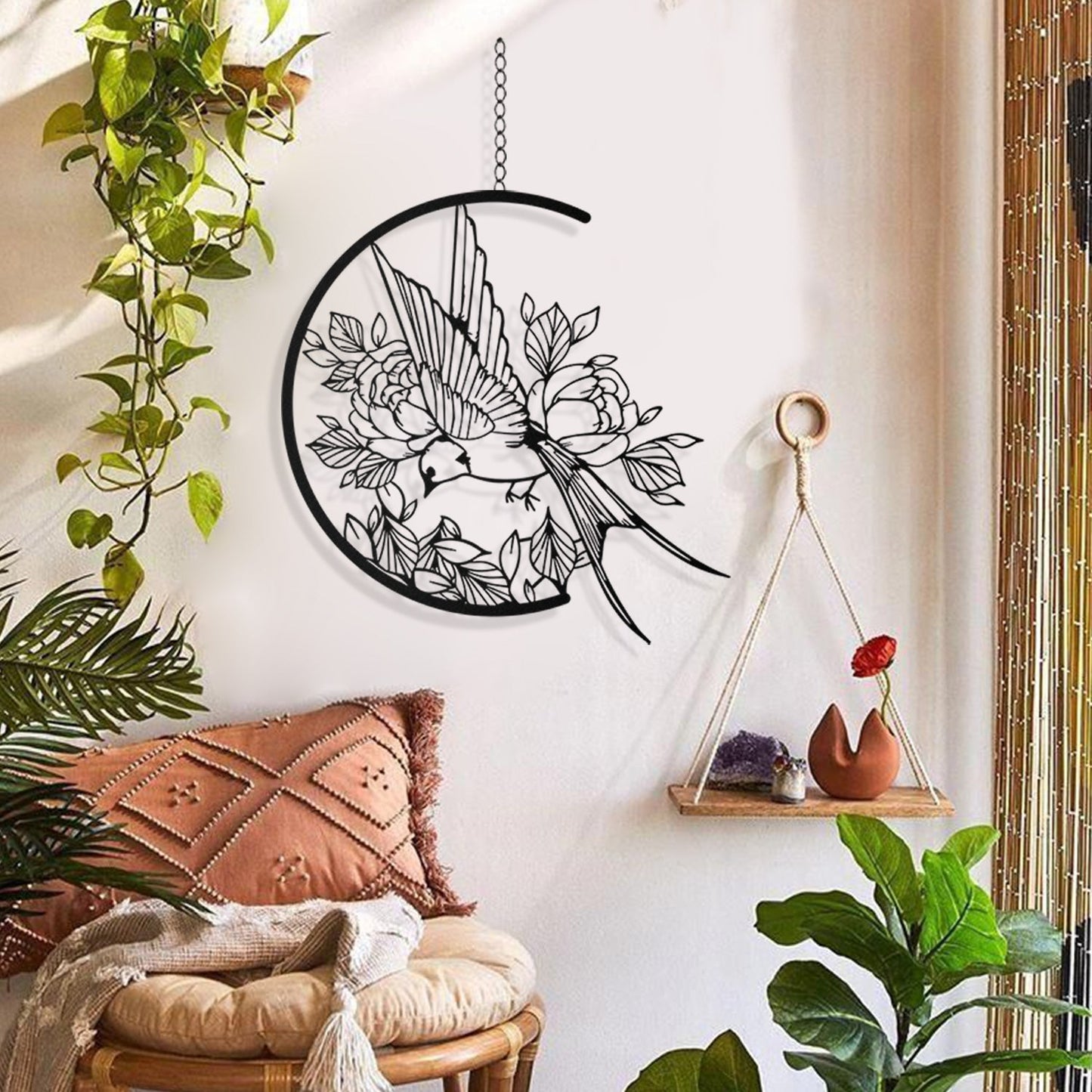Swallow Metal Wall Art