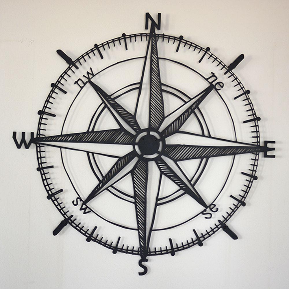 Compass Metal Wall Art