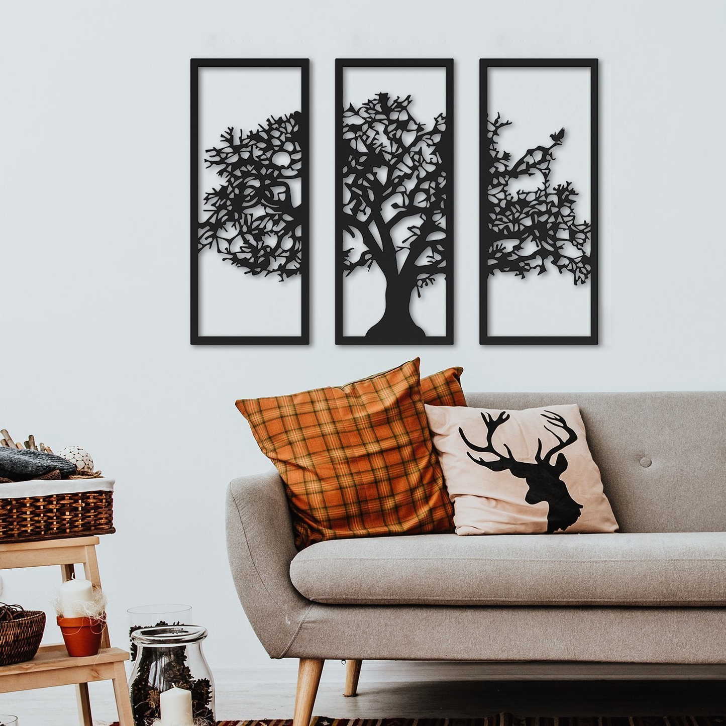 Percea Metal Wall Art, Set of 3 Pieces