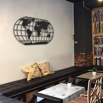 Geoit Metal World Map Wall Art