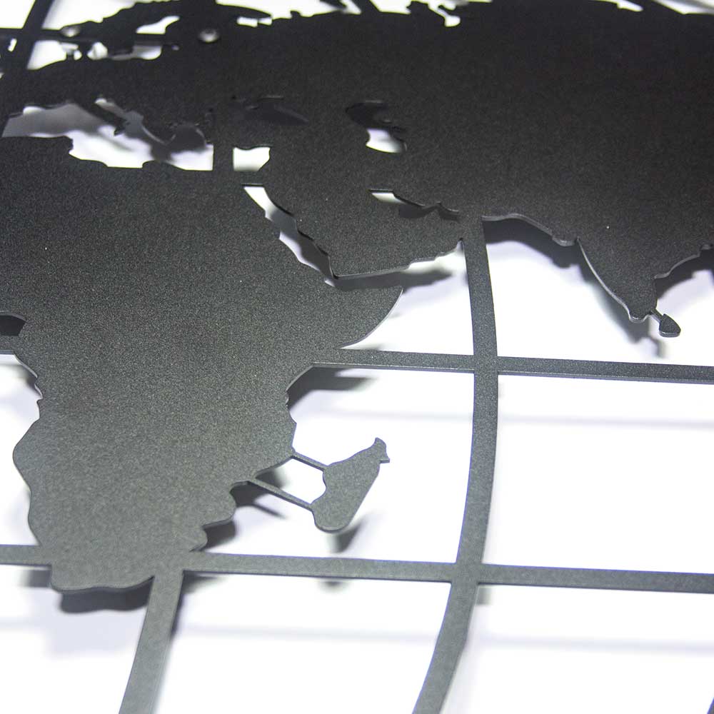 Geoit Metal World Map Wall Art